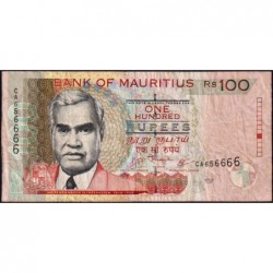 Maurice (île) - Pick 56c - 100 rupees - Série CA - 2009 - Etat : TB