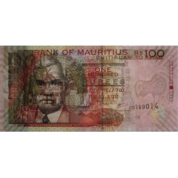 Maurice (île) - Pick 56c - 100 rupees - Série CD - 2009 - Etat : NEUF