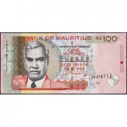 Maurice (île) - Pick 56c - 100 rupees - Série CH - 2009 - Etat : TTB