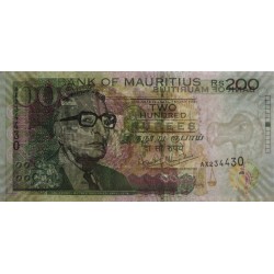 Maurice (île) - Pick 57a - 200 rupees - Série AX - 2004 - Etat : TTB-