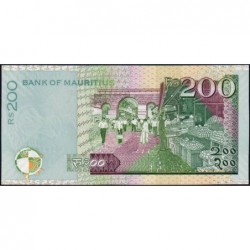 Maurice (île) - Pick 61a - 200 rupees - Série BN - 2010 - Etat : pr.NEUF