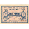 Bayonne - Pirot 21-19b - 2 francs - Série J - 16/01/1915 - Petit numéro - Etat : SUP+