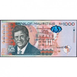 Maurice (île) - Pick 63a - 1'000 rupees - Série BA - 2010 - Etat : NEUF