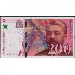 F 75-01 - 1995 - 200 francs - Eiffel - Série B - Etat : TTB-