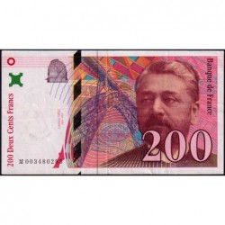 F 75-01 - 1995 - 200 francs - Eiffel - Série M - Etat : TTB-