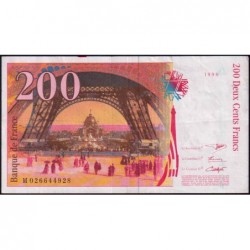 F 75-02 - 1996 - 200 francs - Eiffel - Série M - Etat : TTB