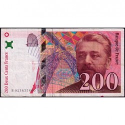 F 75-02 - 1996 - 200 francs - Eiffel - Série R - Etat : TB