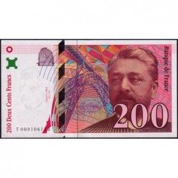 F 75-02 - 1996 - 200 francs - Eiffel - Série T - Etat : SPL