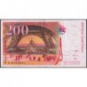 F 75-03a - 1996 - 200 francs - Eiffel - Série R - Etat : TTB-