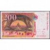 F 75-03a - 1996 - 200 francs - Eiffel - Série R - Etat : TB+