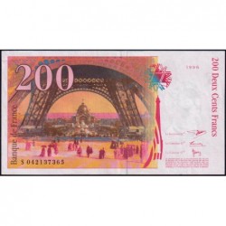 F 75-03a - 1996 - 200 francs - Eiffel - Série S - Etat : SUP+