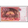 F 75-03b - 1996 - 200 francs - Eiffel - Série C - Etat : TB+