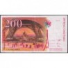 F 75-03b - 1996 - 200 francs - Eiffel - Série F - Etat : TB+