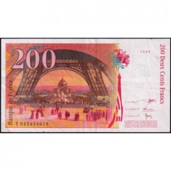 F 75-03b - 1996 - 200 francs - Eiffel - Série T - Etat : TTB