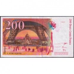 F 75-04b - 1997 - 200 francs - Eiffel - Série L - Etat : TTB-