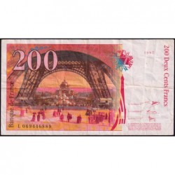 F 75-04b - 1997 - 200 francs - Eiffel - Série L - Etat : TB