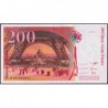 F 75-04b - 1997 - 200 francs - Eiffel - Série M - Etat : SUP