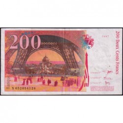 F 75-04b - 1997 - 200 francs - Eiffel - Série N - Etat : TB+