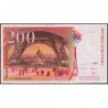 F 75-04b - 1997 - 200 francs - Eiffel - Série N - Etat : TTB