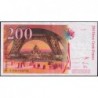 F 75-04b - 1997 - 200 francs - Eiffel - Série S - Etat : TTB+