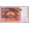 F 75-04b - 1997 - 200 francs - Eiffel - Série T - Etat : TB+