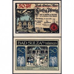 Allemagne - Notgeld - Sulza (Bad-Sulza) - 50 pfennig - 19/07/1921 - Série C - Etat : NEUF