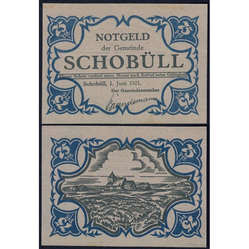 Allemagne - Notgeld - Schobüll - 75 pfennig - 01/06/1921 - Etat : NEUF