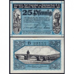 Allemagne - Notgeld - Schweich-an-der-Mosel - 25 pfennig - Série B - 01/10/1921 - Etat : SPL+