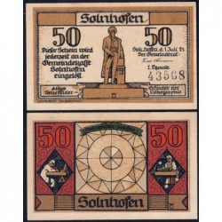 Allemagne - Notgeld - Solnhofen - 50 pfennig - 01/07/1921 - Etat : SPL