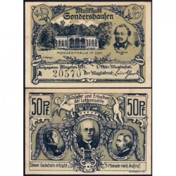 Allemagne - Notgeld - Sondershausen - 50 pfennig - Série A - 1921 - Etat : NEUF