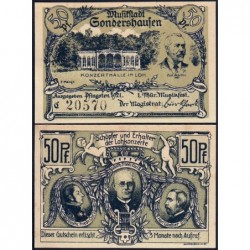 Allemagne - Notgeld - Sondershausen - 50 pfennig - Série C - 1921 - Etat : NEUF