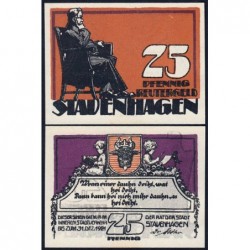 Allemagne - Notgeld - Stavenhagen - 25 pfennig - 1921 - Etat : SPL+