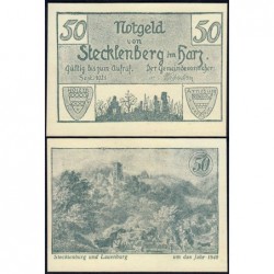 Allemagne - Notgeld - Stecklenberg - 50 pfennig - 09/1921 - Etat : NEUF