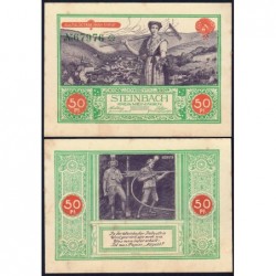 Allemagne - Notgeld - Steinbach - 50 pfennig - 1922 - Etat : SUP+