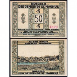 Allemagne - Notgeld - St-Magnus - 50 pfennig - 09/11/1921 - Etat : SUP+