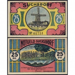 Allemagne - Notgeld - Suchsdorf - 25 pfennig - 1921 - Etat : NEUF