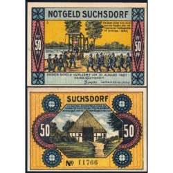 Allemagne - Notgeld - Suchsdorf - 50 pfennig - 1921 - Etat : NEUF