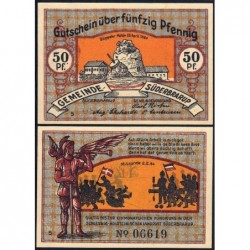Allemagne - Notgeld - Süderbrarup - 50 pfennig - Série 5 - 1921 - Etat : NEUF