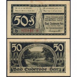 Allemagne - Notgeld - Suderode-im-Harz - 50 pfennig - Série b - 13/05/1921 - Etat : SUP+