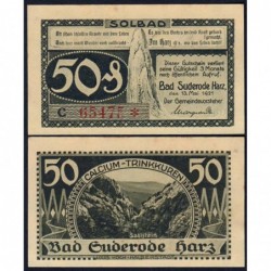 Allemagne - Notgeld - Suderode-im-Harz - 50 pfennig - Série c - 13/05/1921 - Etat : SUP+