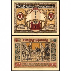 Allemagne - Notgeld - Treuenbrietzen - 50 pfennig - Série d - 07/1921 - Etat : NEUF