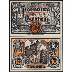 Allemagne - Notgeld - Ilsenburg - 10 pfennig - 01/06/1921 - Etat : NEUF