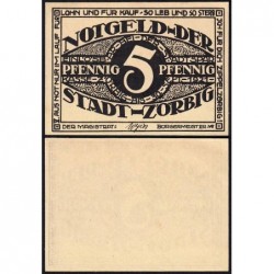 Allemagne - Notgeld - Zörbig - 5 pfennig - Série V - 1921 - Etat : NEUF