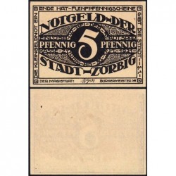 Allemagne - Notgeld - Zörbig - 5 pfennig - Série S.1 - 1921 - Etat : NEUF
