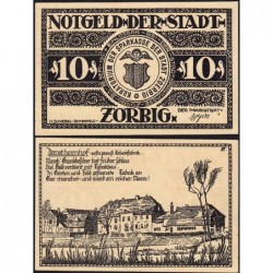 Allemagne - Notgeld - Zörbig - 10 pfennig - Série VI - 1921 - Etat : NEUF