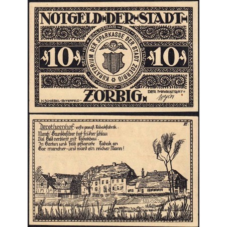 Allemagne - Notgeld - Zörbig - 10 pfennig - Série VI - 1921 - Etat : NEUF