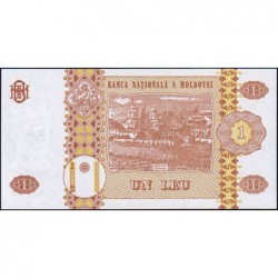 Moldavie - Pick 8c - 1 leu - Série A.0070 - 1998 - Etat : NEUF