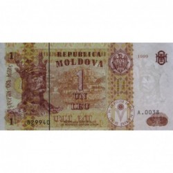 Moldavie - Pick 8d - 1 leu - Série A.0038 - 1999 - Etat : NEUF
