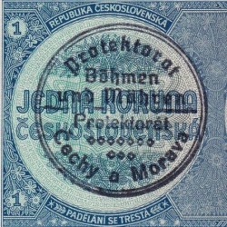 Bohême-Moravie - Pick 1a - 1 koruna - 1940 - Série A071 - Etat : NEUF