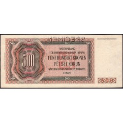 Bohême-Moravie - Pick 12s - 500 korun - 24/02/1942 - Série Ia - Spécimen - Etat : SUP+